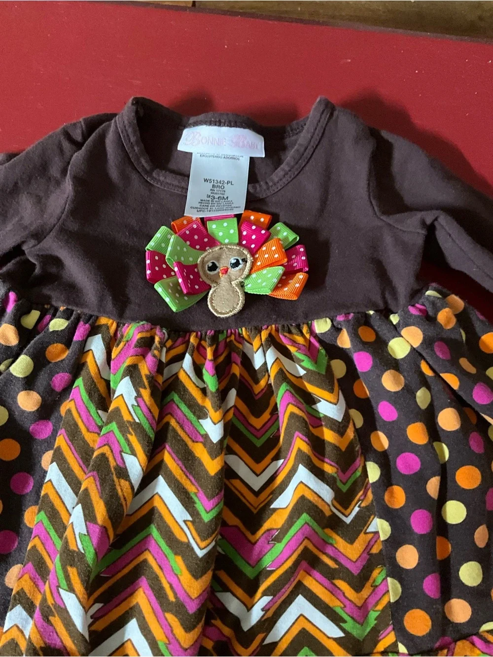 Bonnie Baby size 3/6 month Thanksgiving outfit